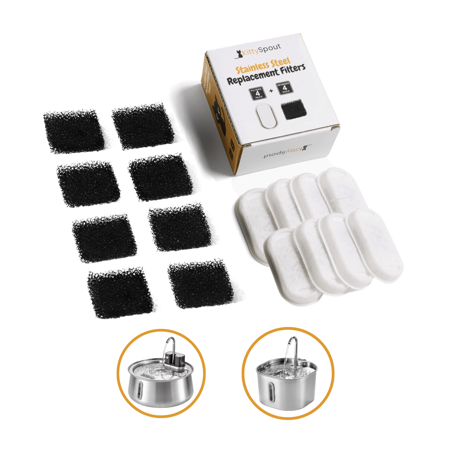 Wireless 2.0 & 2.2L Fountain Filters (for view only)